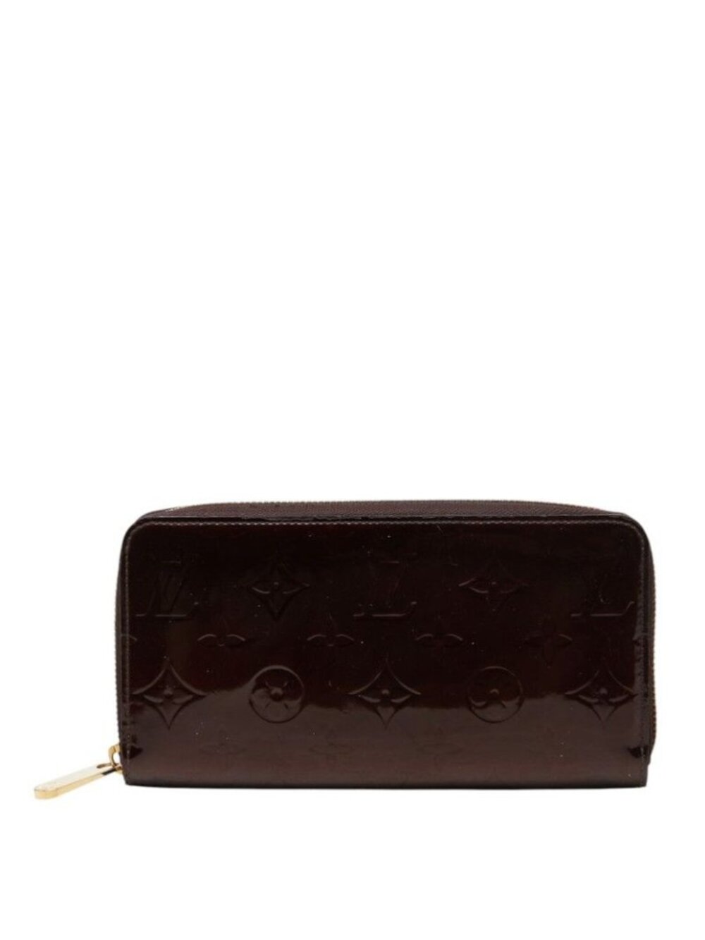 Louis Vuitton Monogram Vernis Zippy Wallet Zip Around Amarante Purple Patent